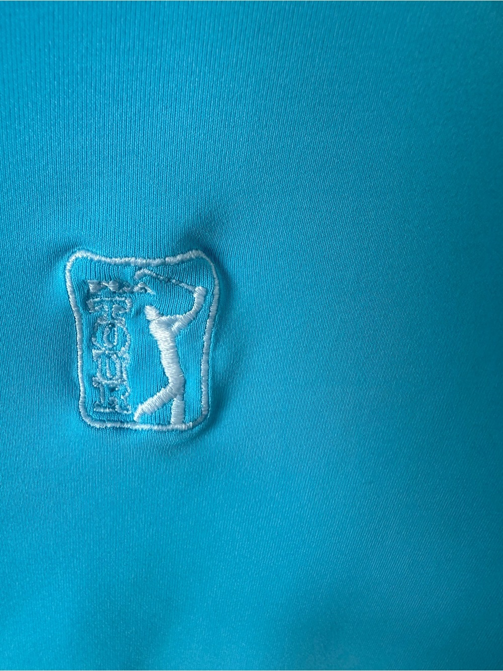 Peter‎ Millar Turquoise Polo with White Piping - Picture 3 of 8